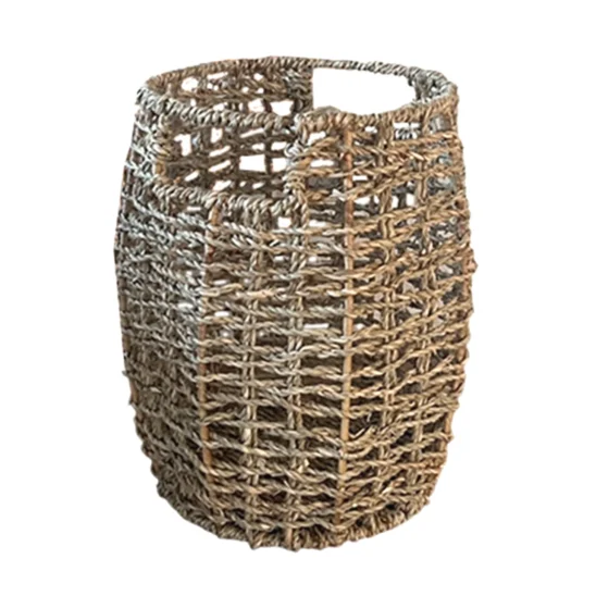 Korg sjögräs natur – Ø20×H30 cm