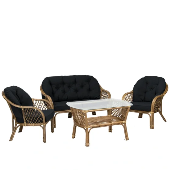 Sabina 2-sitsgrupp brun/svart