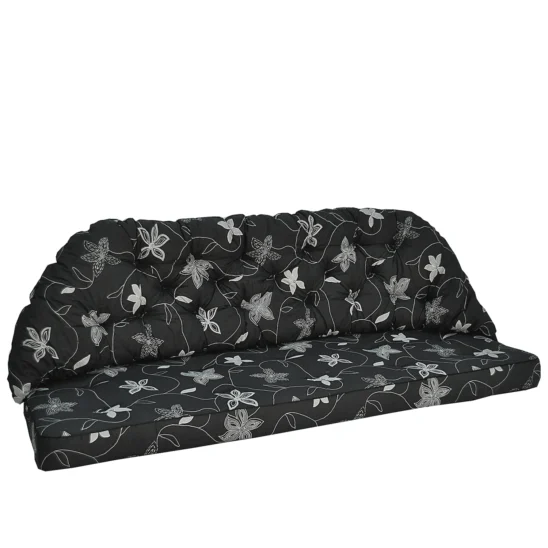 Sabina/Panama 3-sits soffdyna - deco black