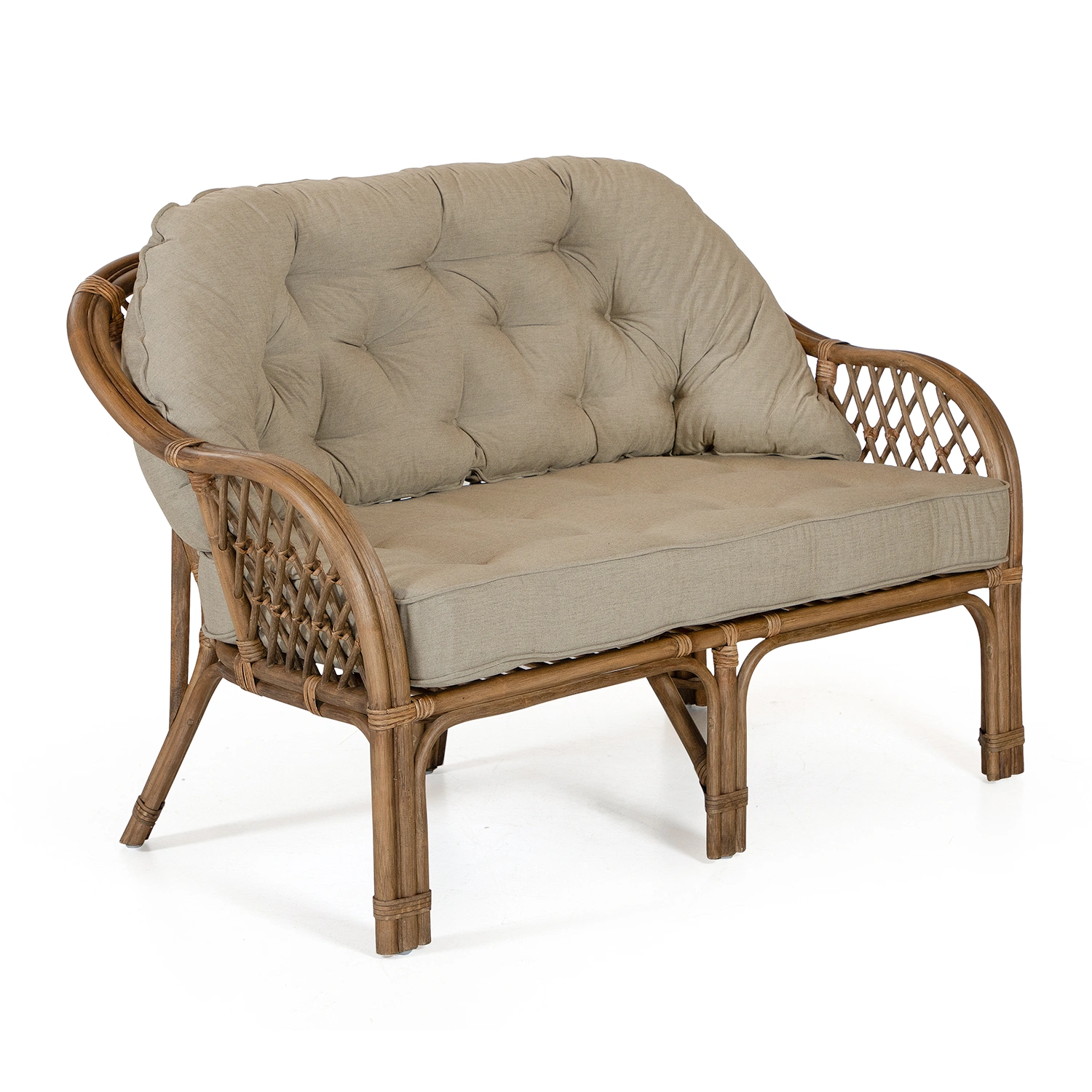 Sabina/Panama 2-sits soffdyna - sand dralon