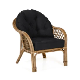 Sabina fåtölj brun/svart