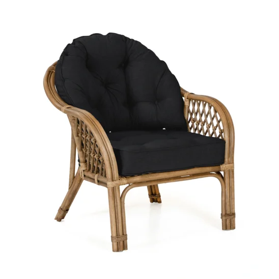 Sabina fåtölj brun/svart