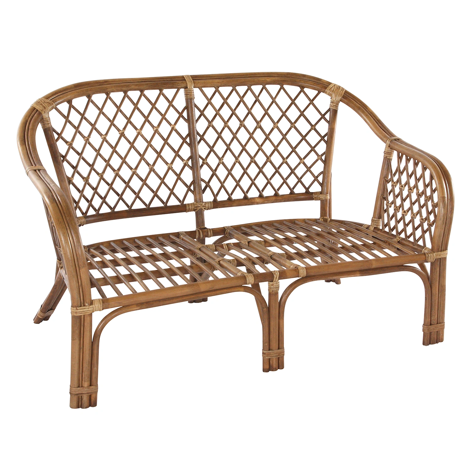 Sabina 2-sitssoffa brun/svart