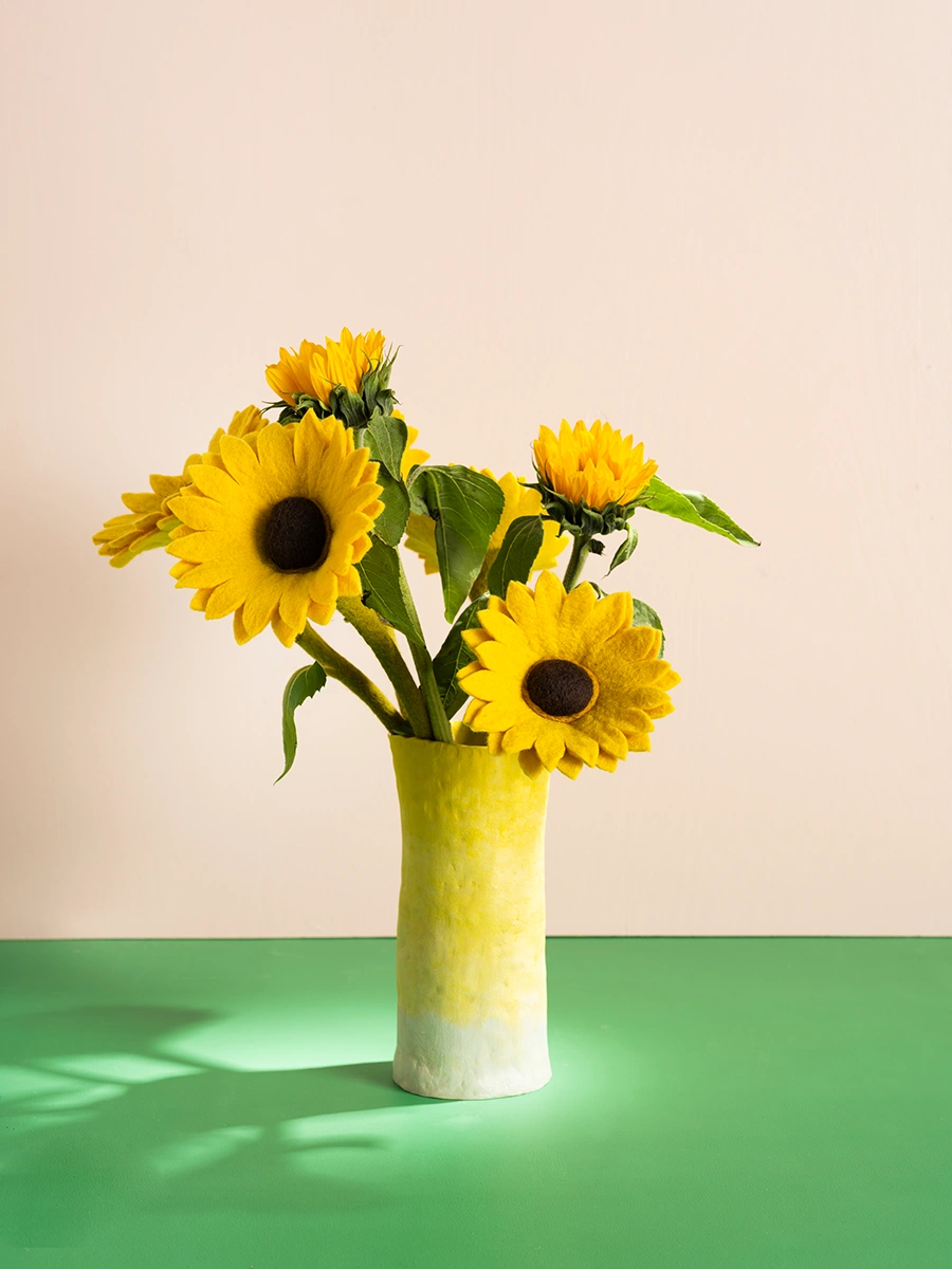 Endless Flower - Stor solros, gul