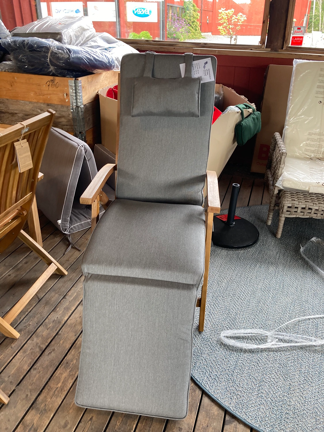 Däckstolsdyna Sunbrella charcoal