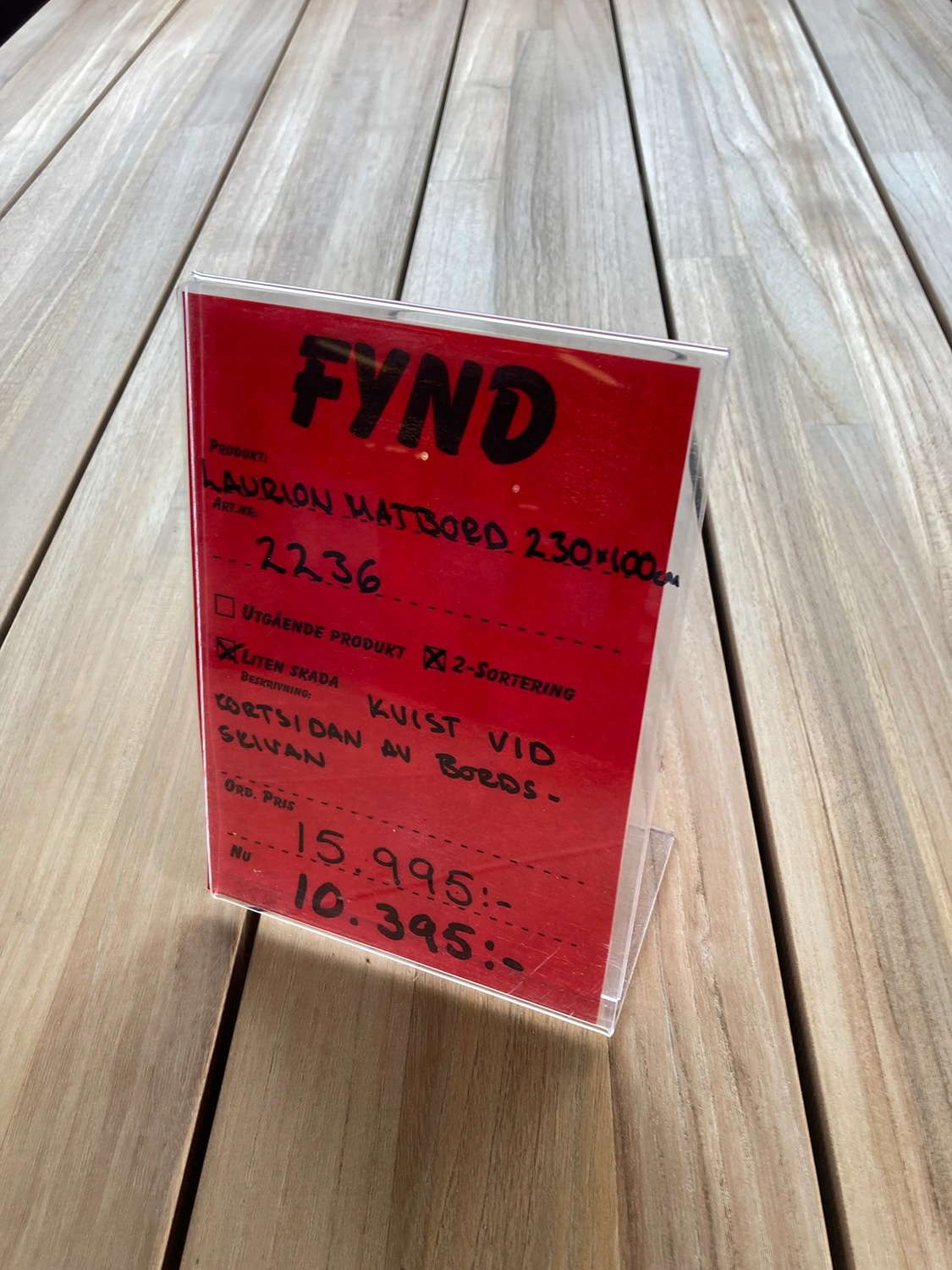 Laurion matbord teak - 230x100 cm