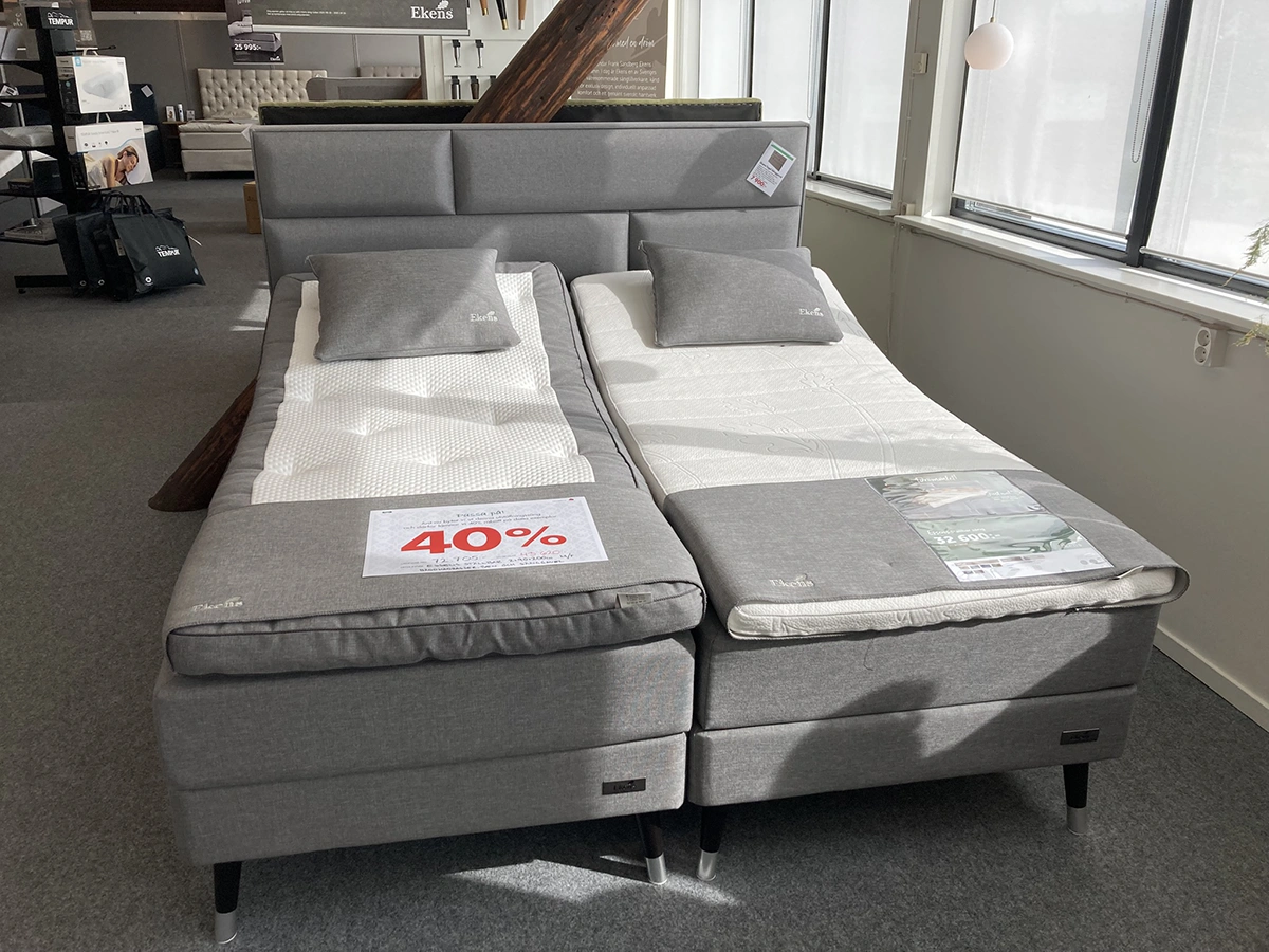 Essens ställbara sängar M/F - granit, 180x200 cm