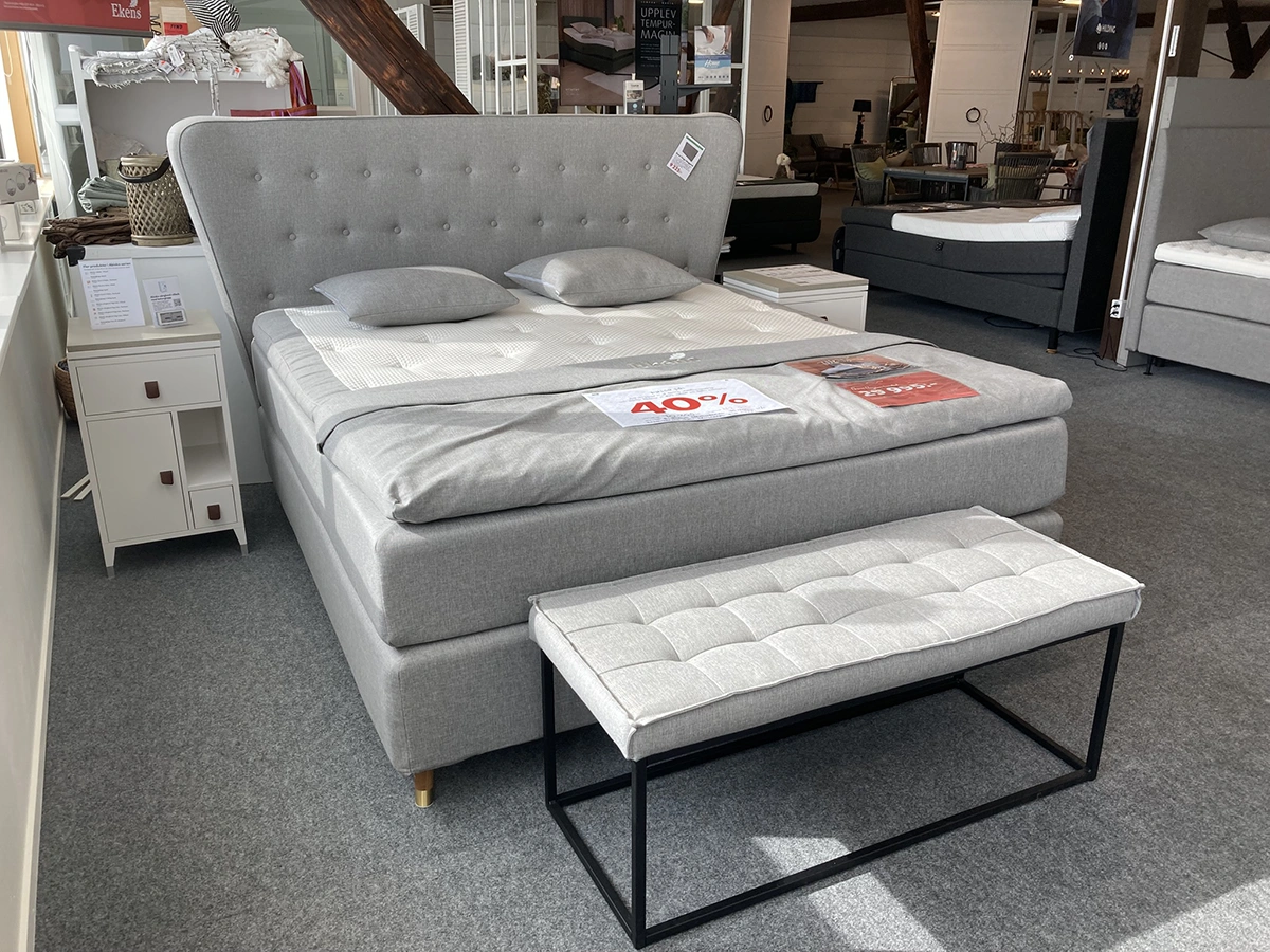 Elegans kontinentalpaket M/F - sten, 180x200 cm