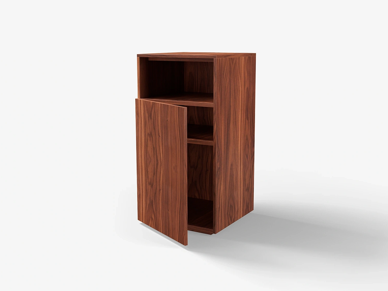 Holme sängbord valnöt hög - vänster