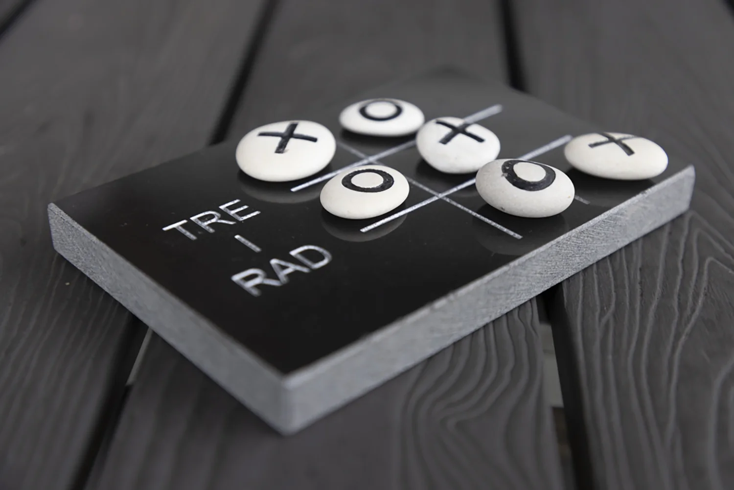 Tre i rad spel granit