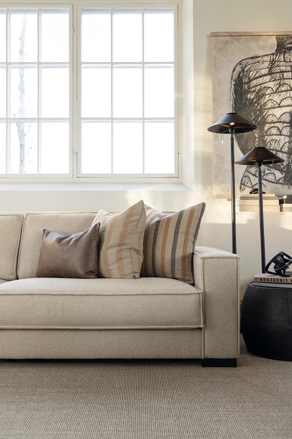 Kuddfodral Oman linen/saffron