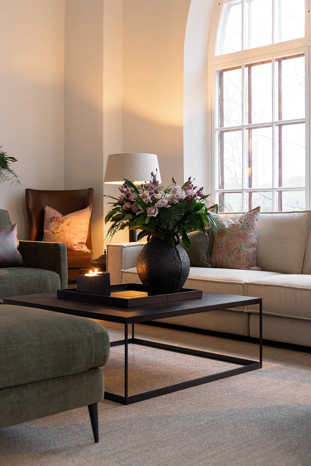 Kuddfodral Sheldon paisley/rose