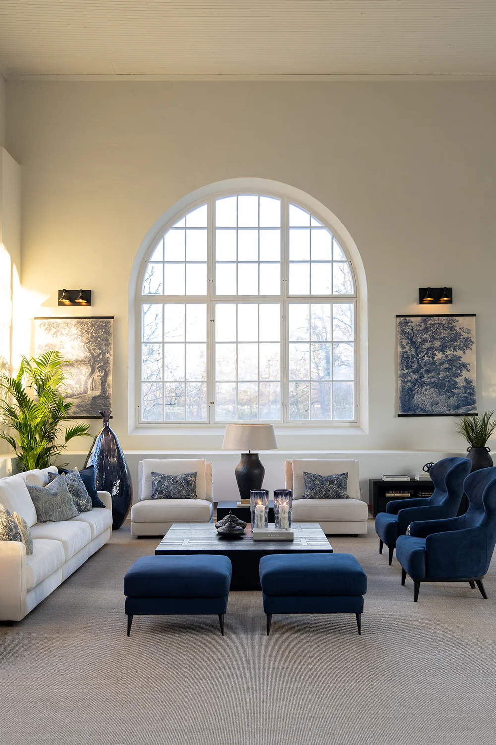 Kuddfodral Sheldon indigo