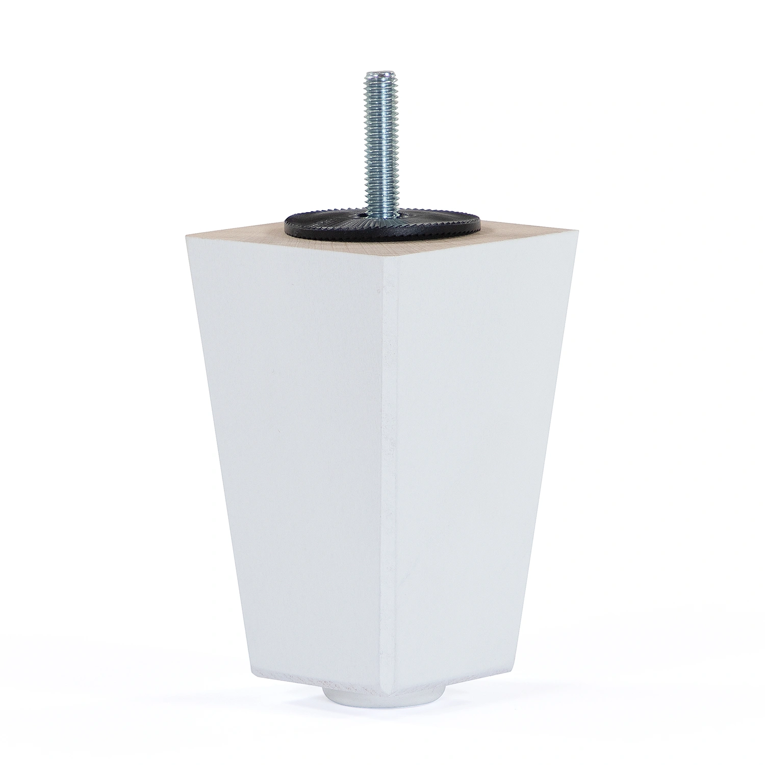 Tor fykantiga konade sängben - vitlack, 12 cm