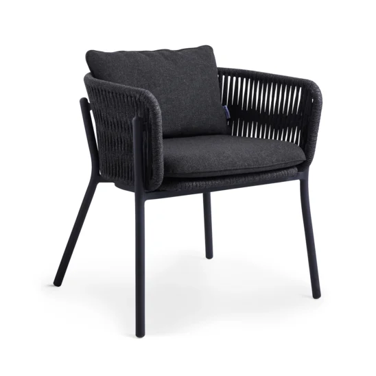 Tira matstol mörkgrå/gråsvart