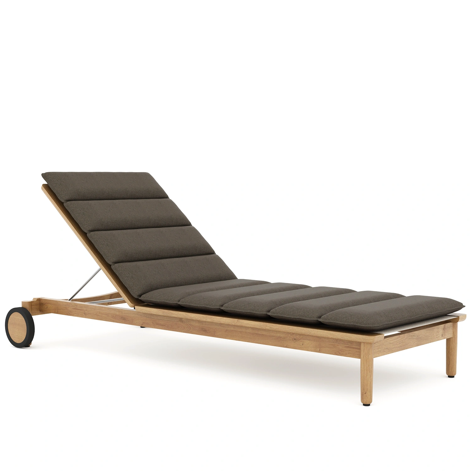 Koster solsäng teak/vit