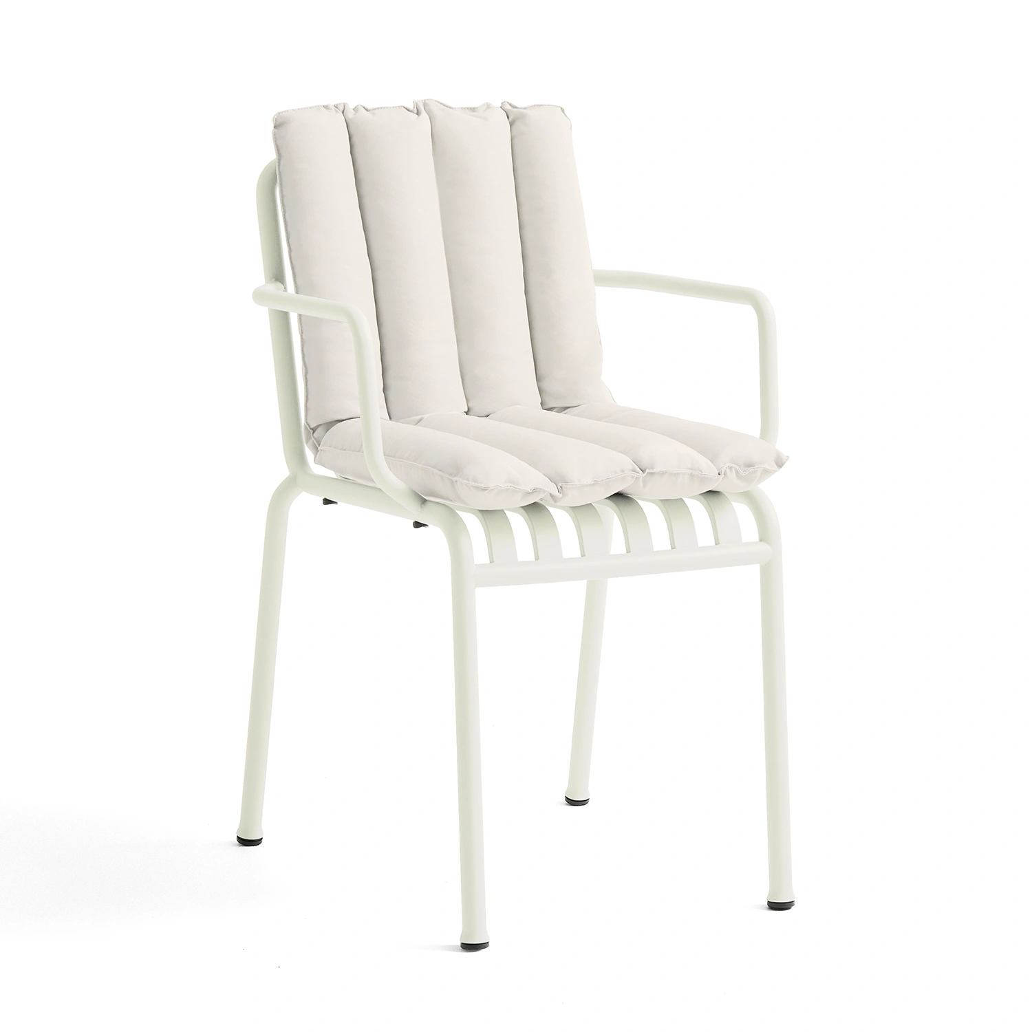 Palissade stolsdyna, soft quilt gräddvit