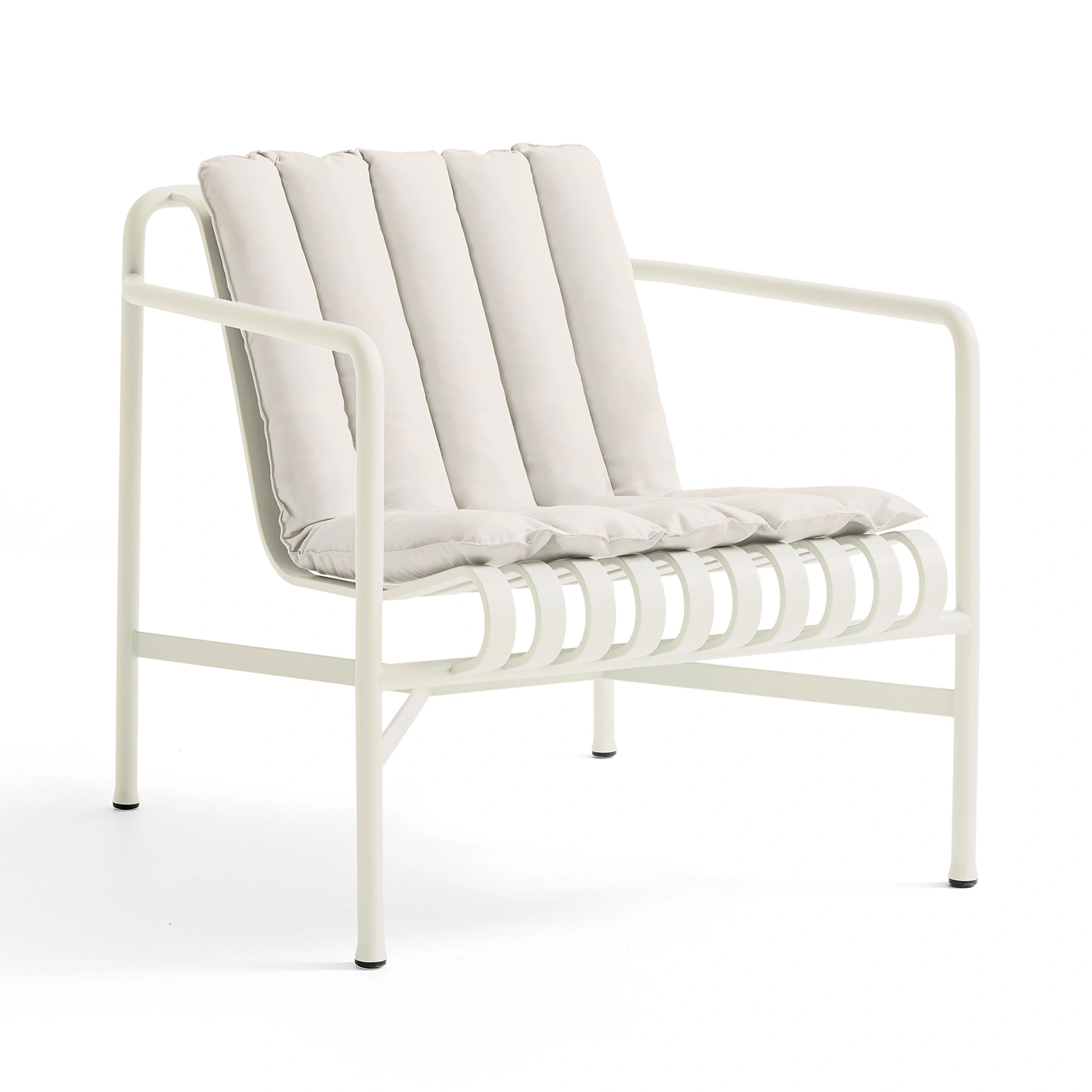 Palissade låg fåtöljdyna, soft quilt gräddvit