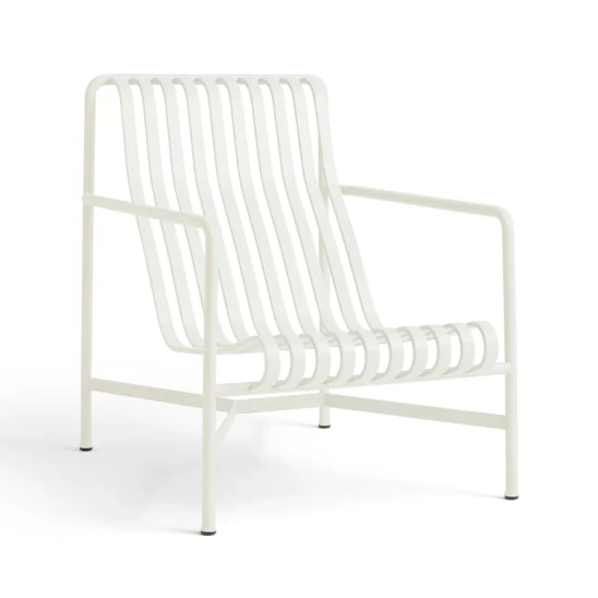 Hay Palissade fåtölj hög rygg gräddvit