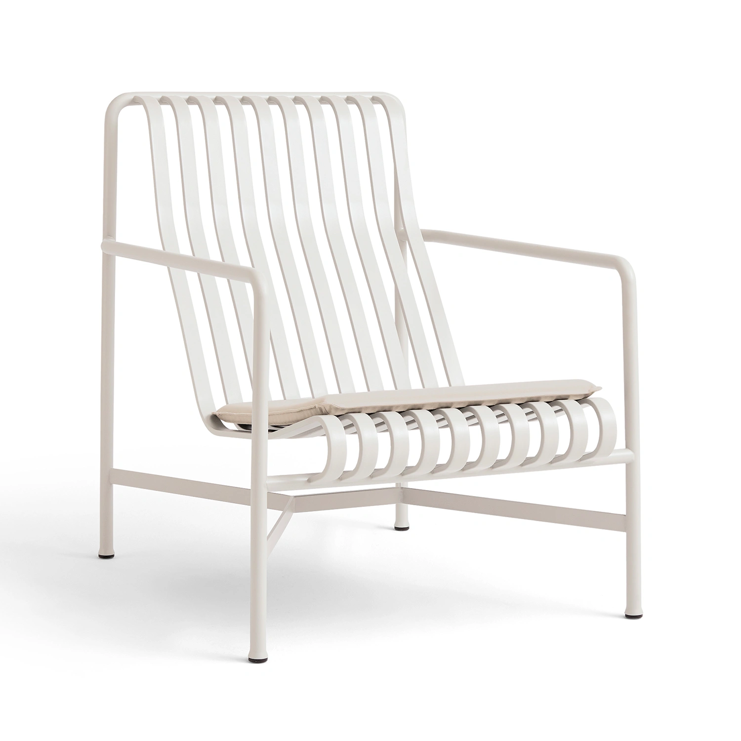 Palissade fåtöljdyna, gräddvit