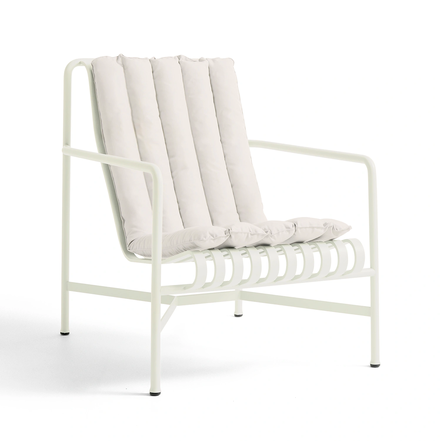 Palissade hög fåtöljdyna, soft quilt gräddvit