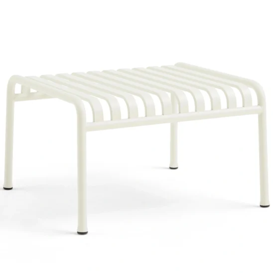 Hay Palissade fotpall gräddvit