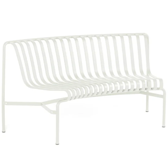 Hay Palissade Park inåtsvängd soffa gräddvit