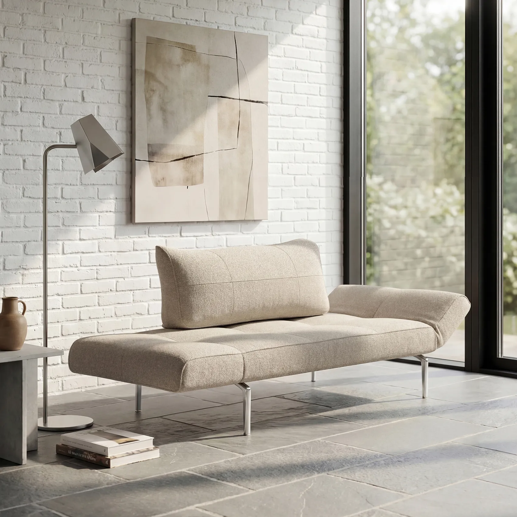 Zeal Straw dagbädd - 539 BOUCLÉ Beige