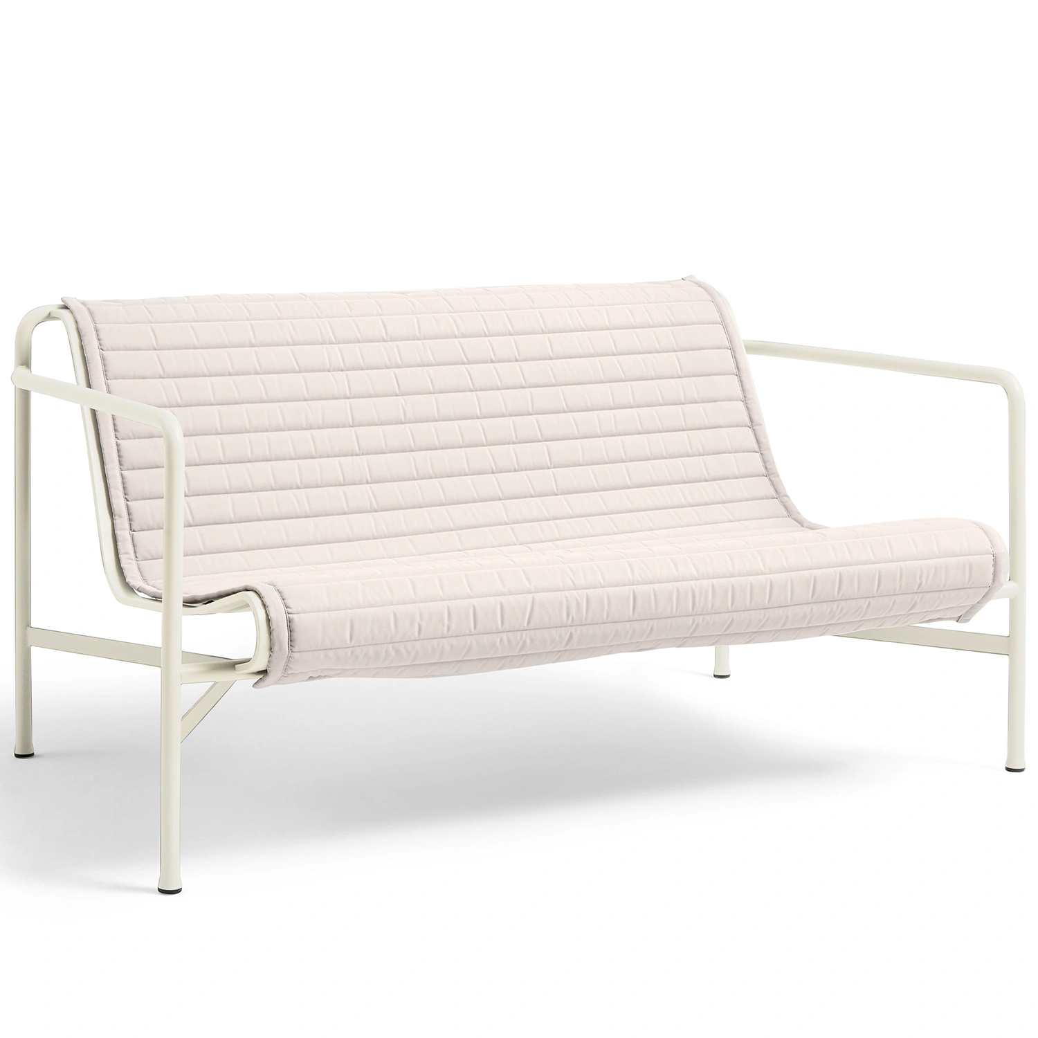 Palissade loungesoffsdyna, quilt gräddvit