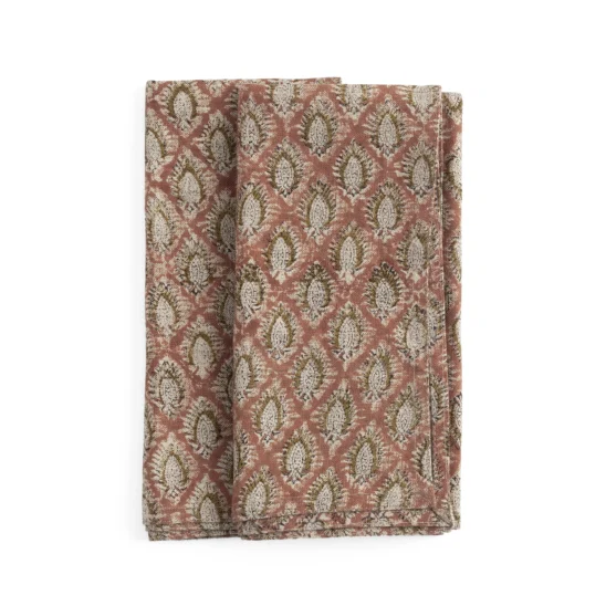 Servetter Linne Cypress Parrot rost - 2-pack