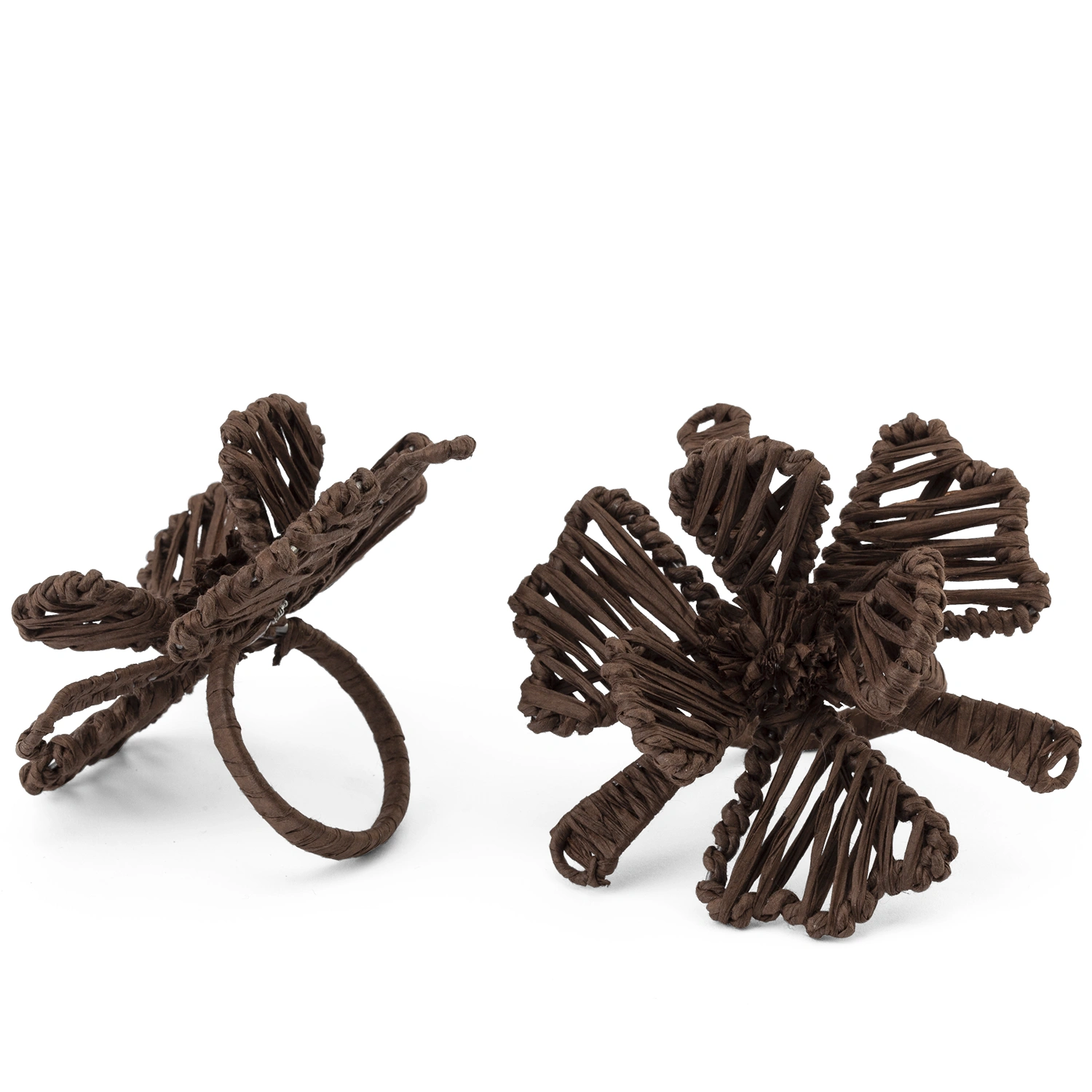 Product Image for Servettringar Flower chokladbrun - 2-pack