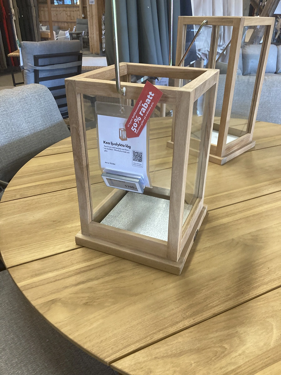 Kea ljuslykta teak, låg