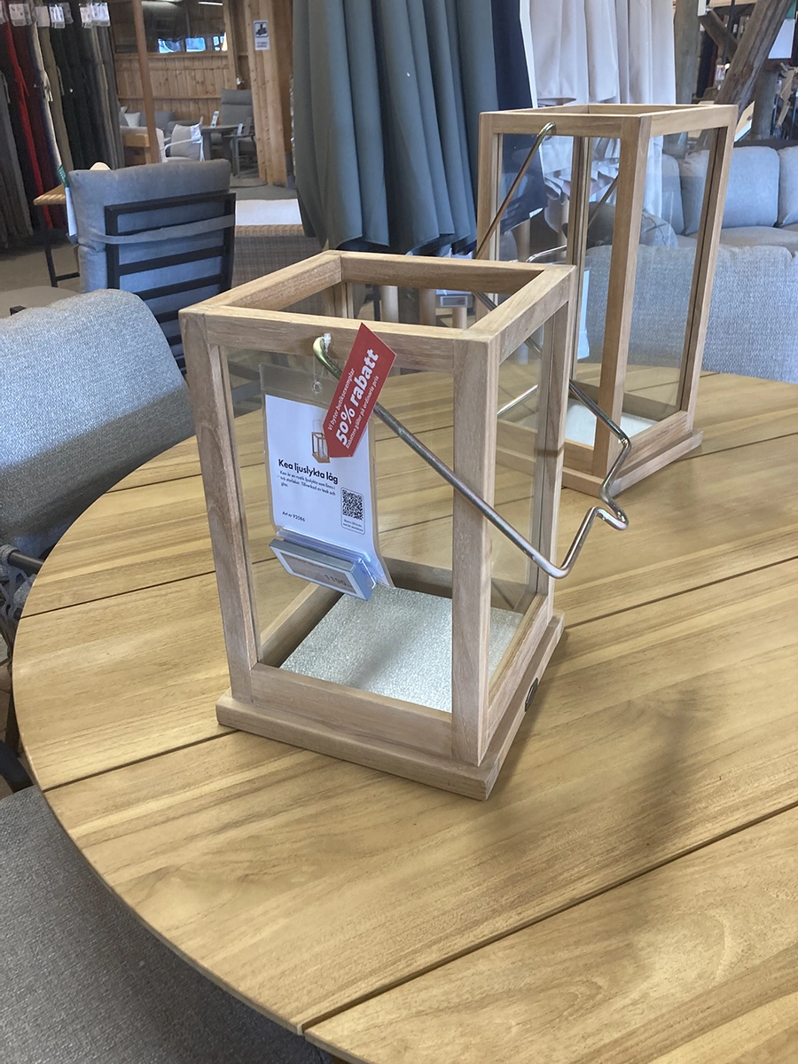 Kea ljuslykta teak, låg