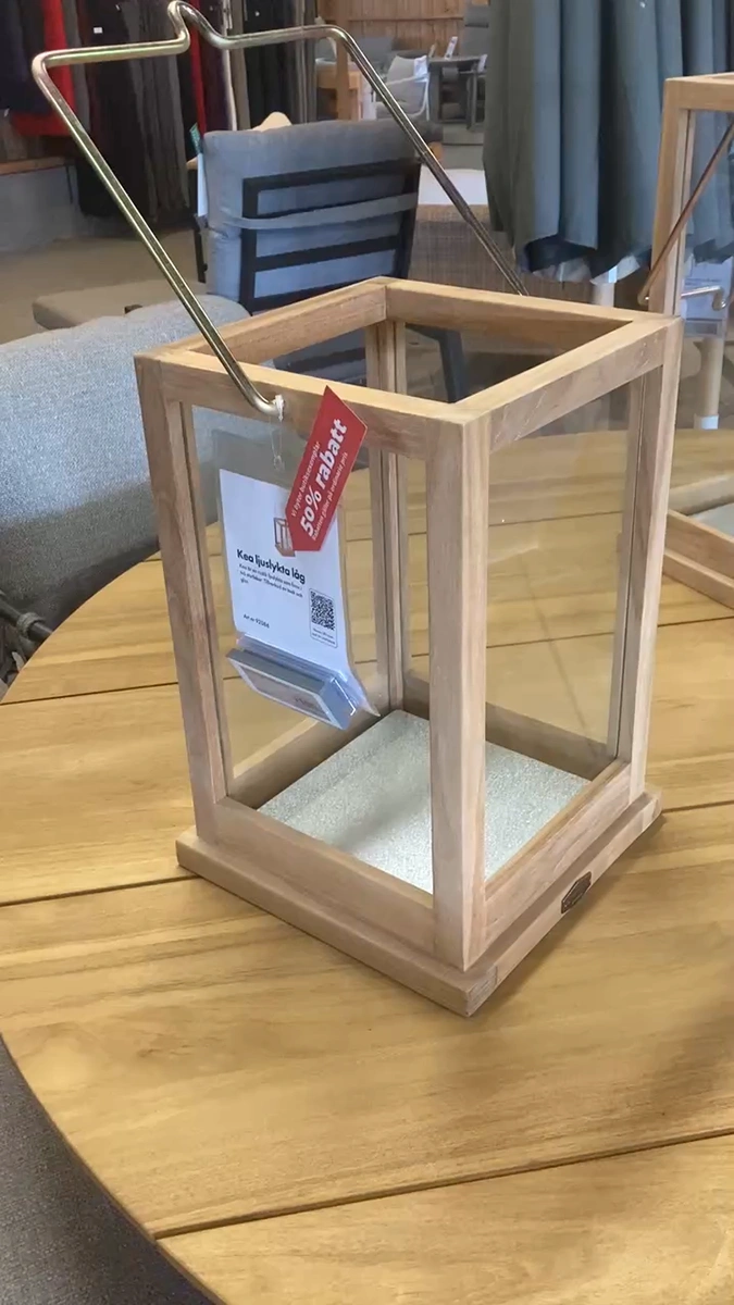 Kea ljuslykta teak, låg