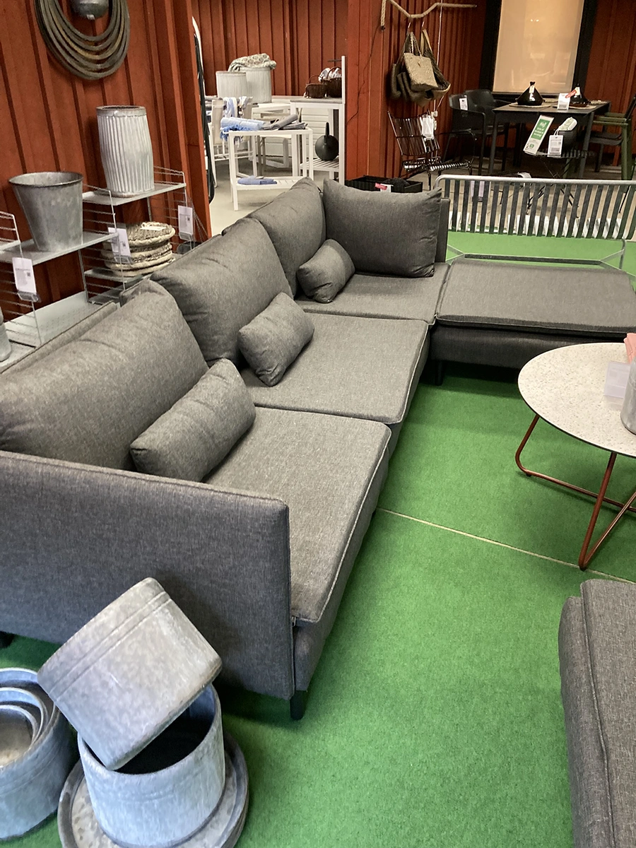 Callisto divansoffa med armstöd