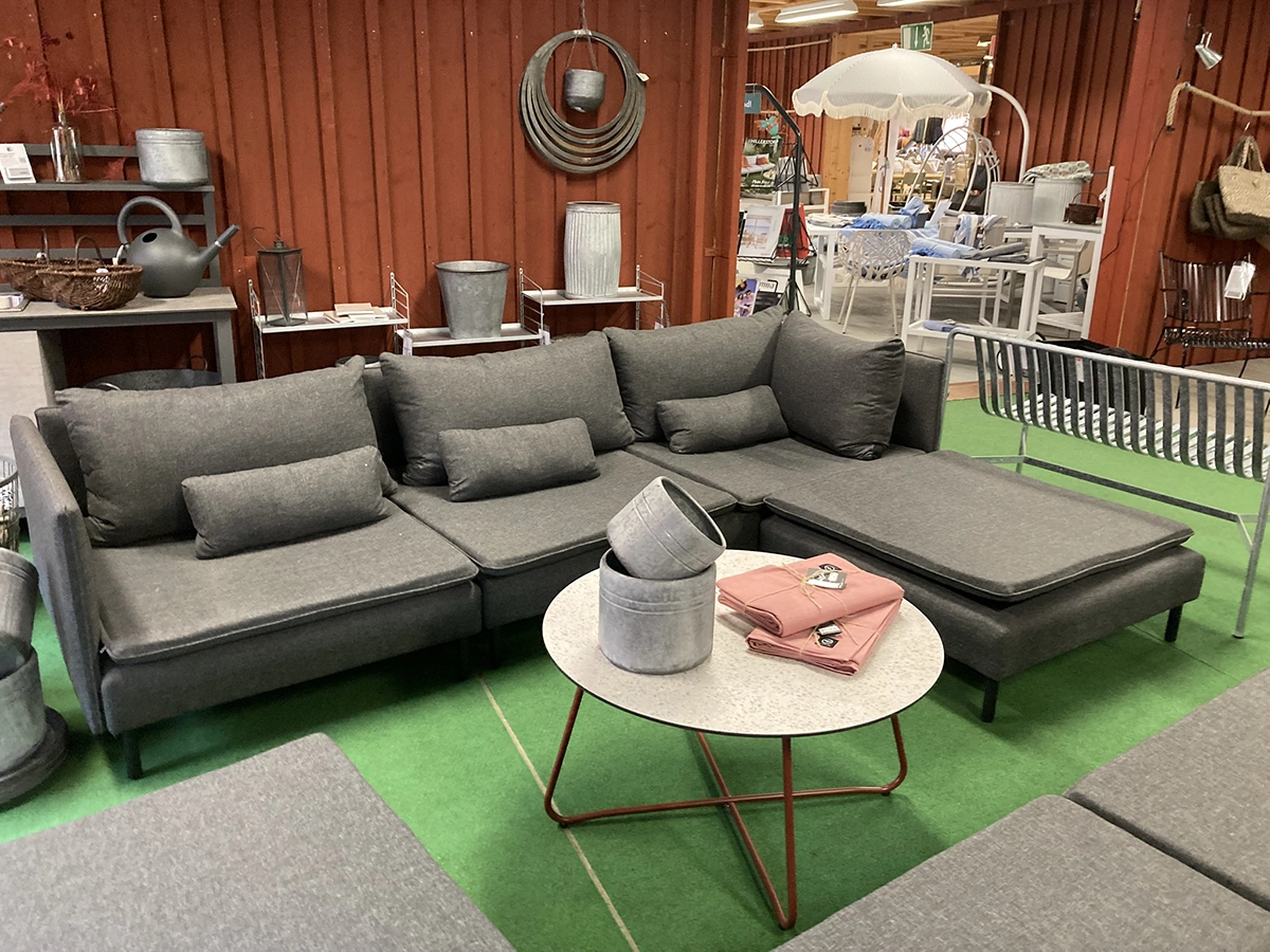 Callisto divansoffa med armstöd