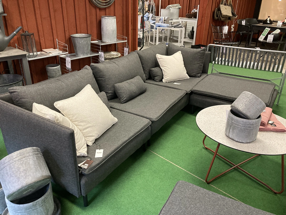 Callisto divansoffa med armstöd