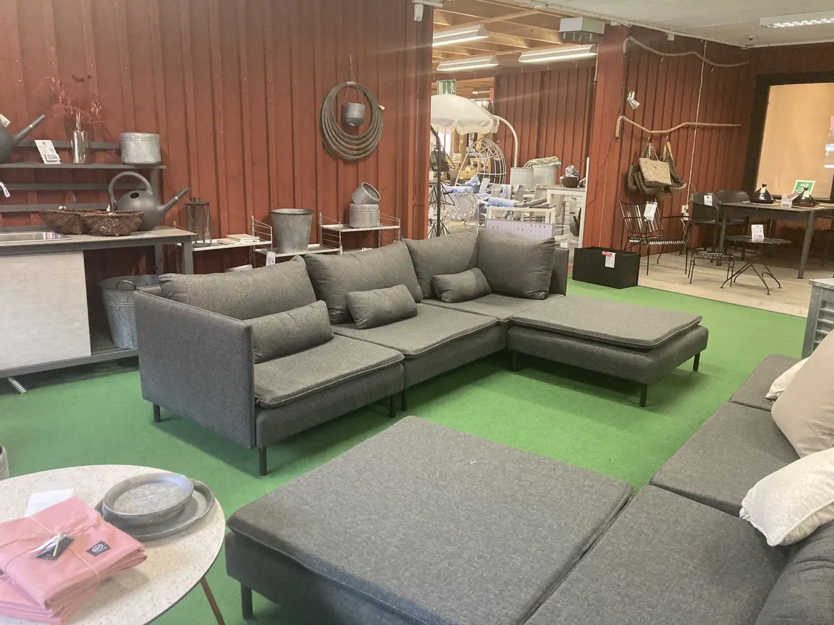 Callisto divansoffa med armstöd