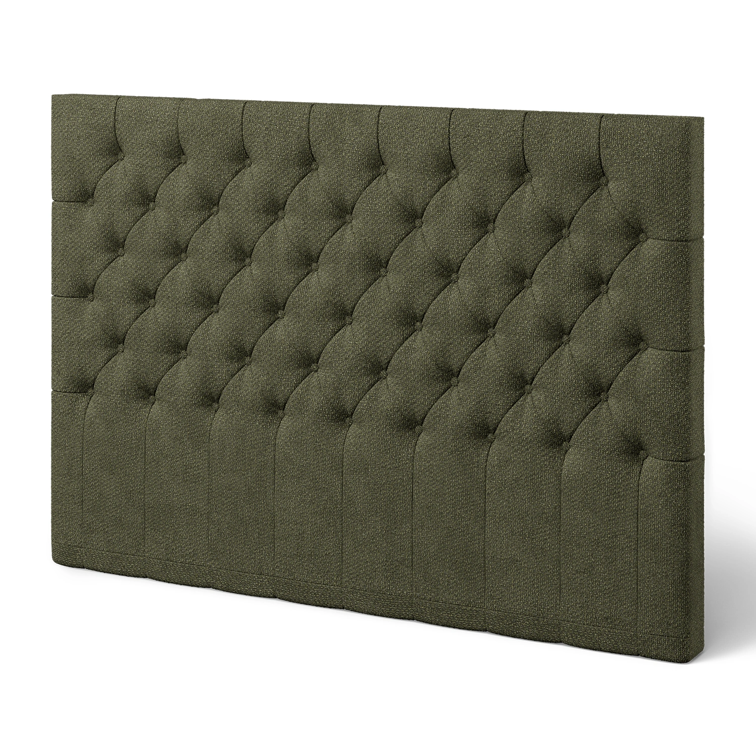 Djupknappad sänggavel