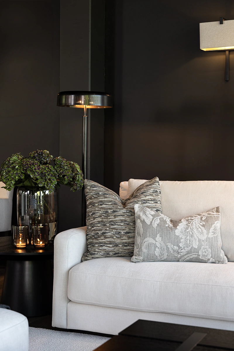 Kuddfodral Serena melange oyster