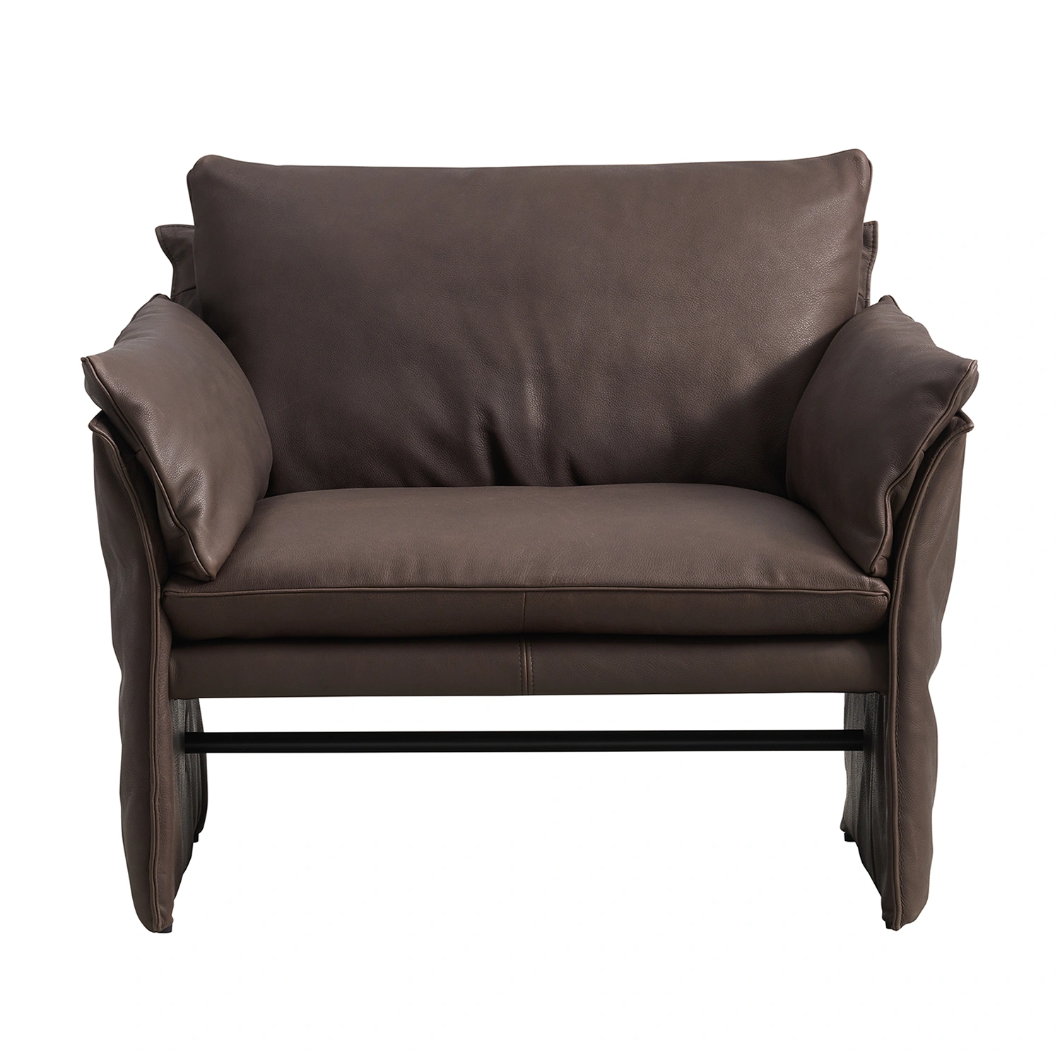 Harlem skinnfåtölj HT Espresso