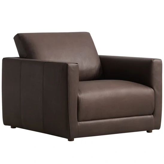 Artwood Broome skinnfåtölj HT Espresso