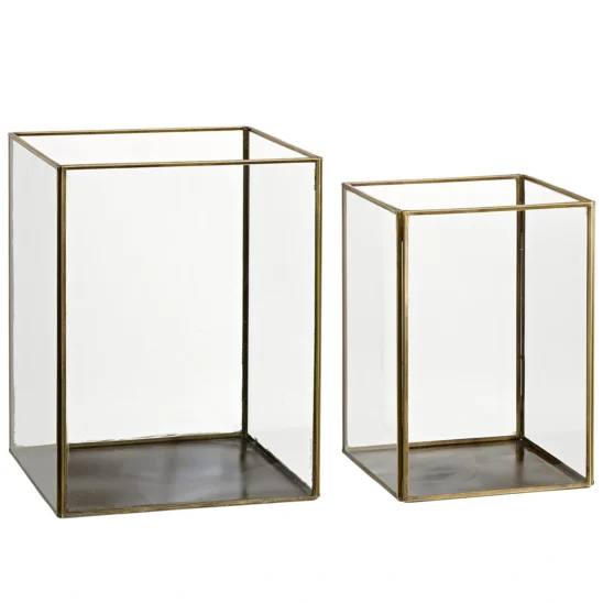 Artwood Lausanne ljuslykta Brass antique 2-pack
