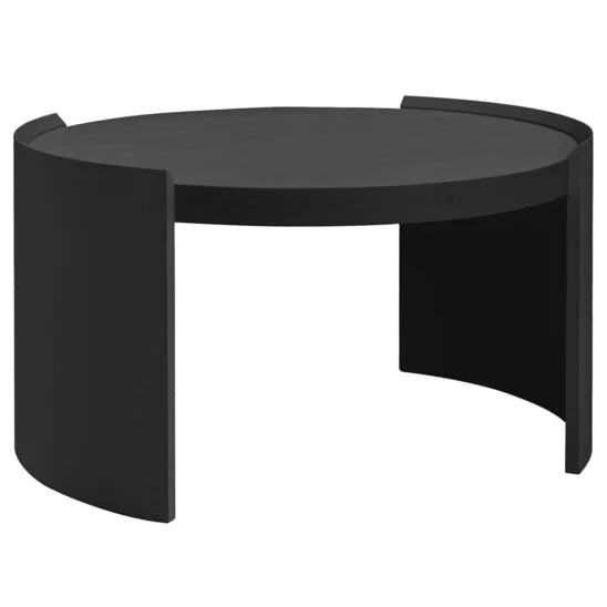 Artwood Oakland soffbord svart Ø80 cm