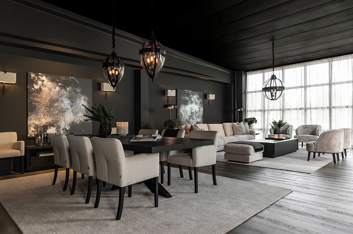 Timeless taklampa drop svart