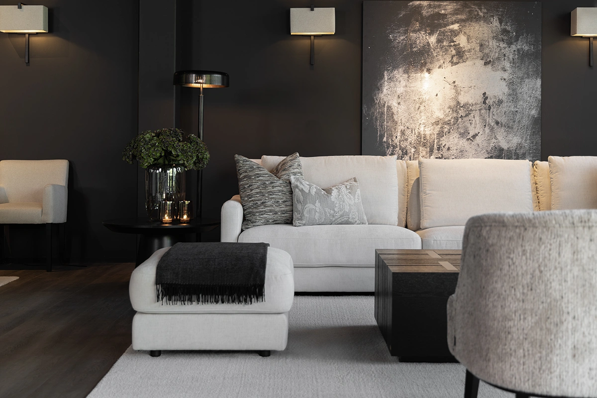 Kuddfodral Serena melange oyster