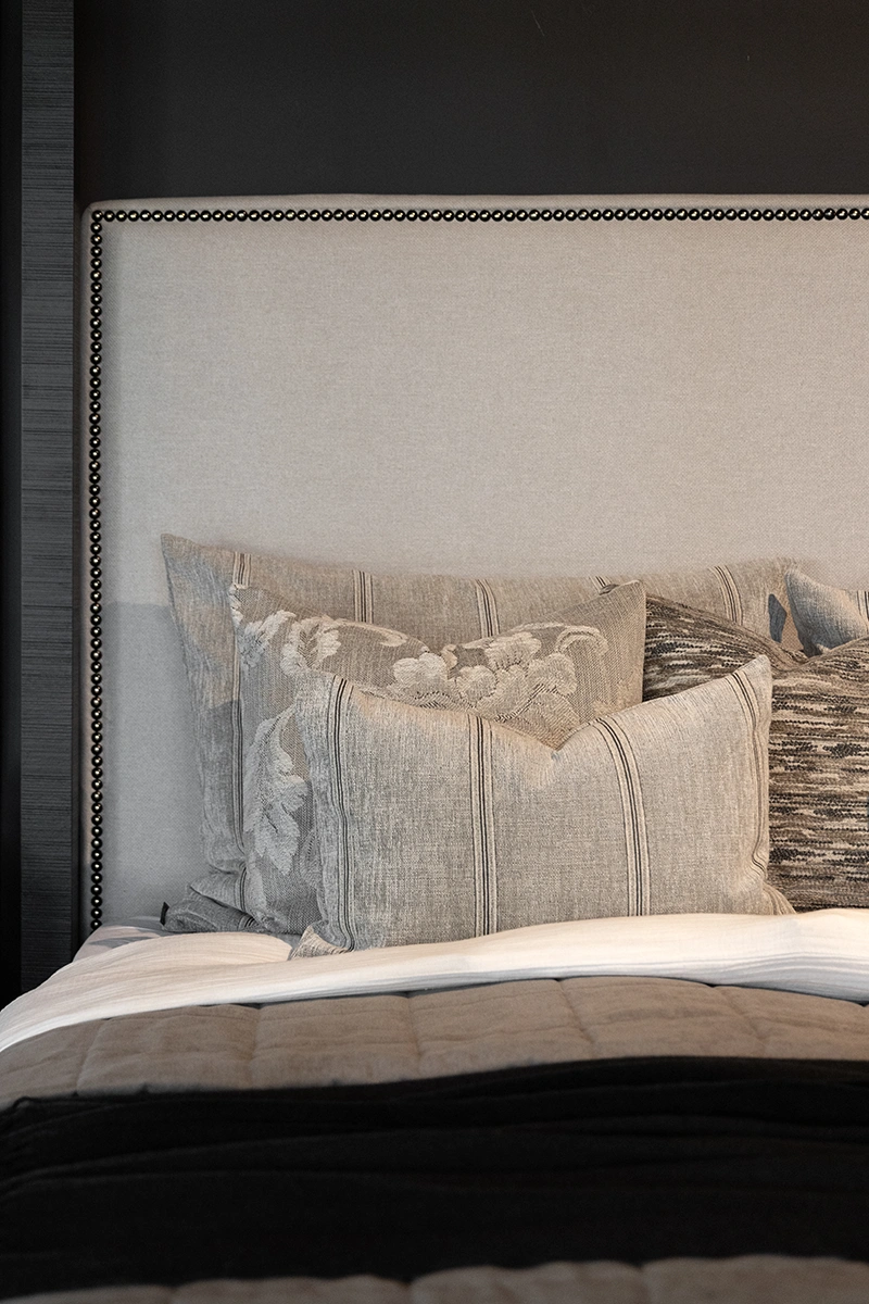 Kuddfodral Serena stripe oyster