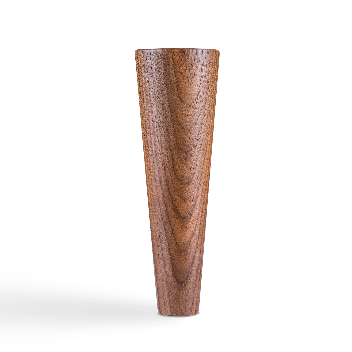 Runda konade sängben - valnöt, 18 cm