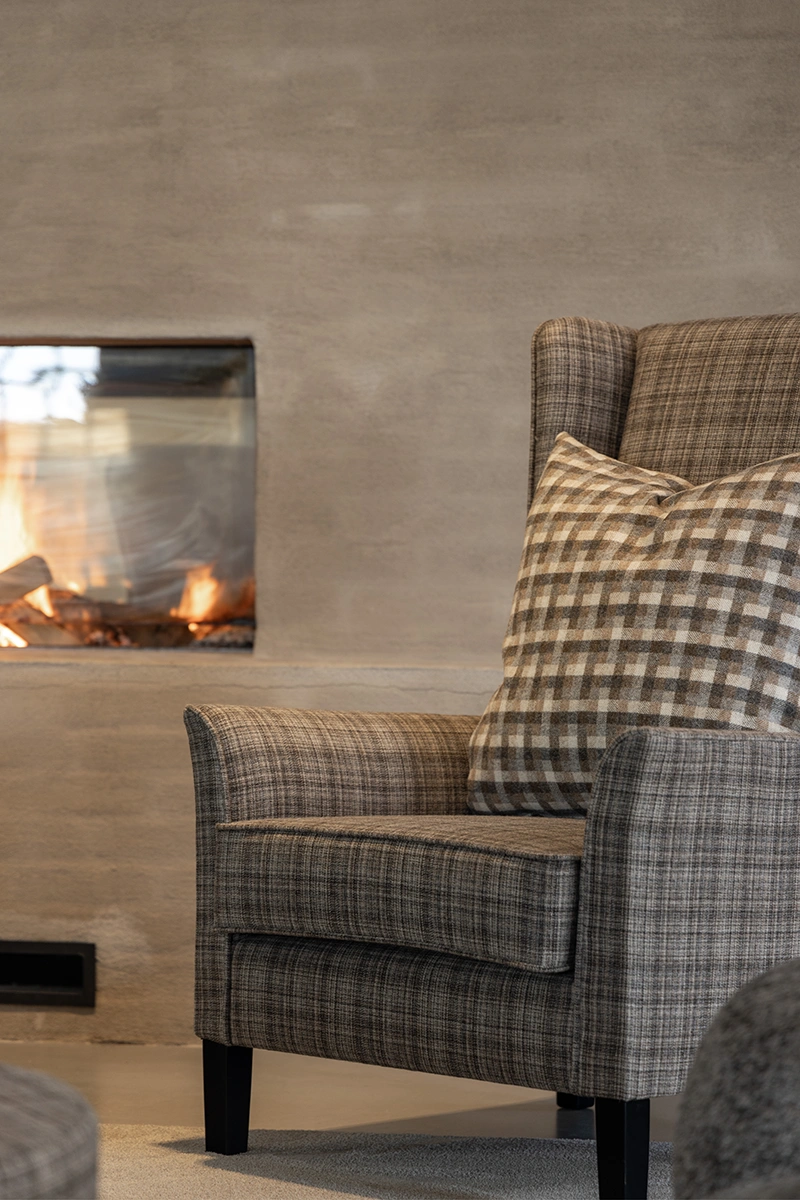 Kuddfodral Fraiser plaid brown