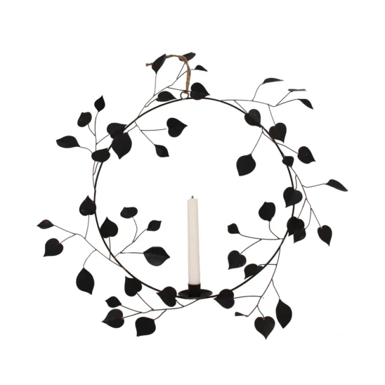 Eros hängande ljuskrans svart/brun